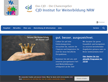 Tablet Screenshot of cjd-weiterbildung-nrw.de